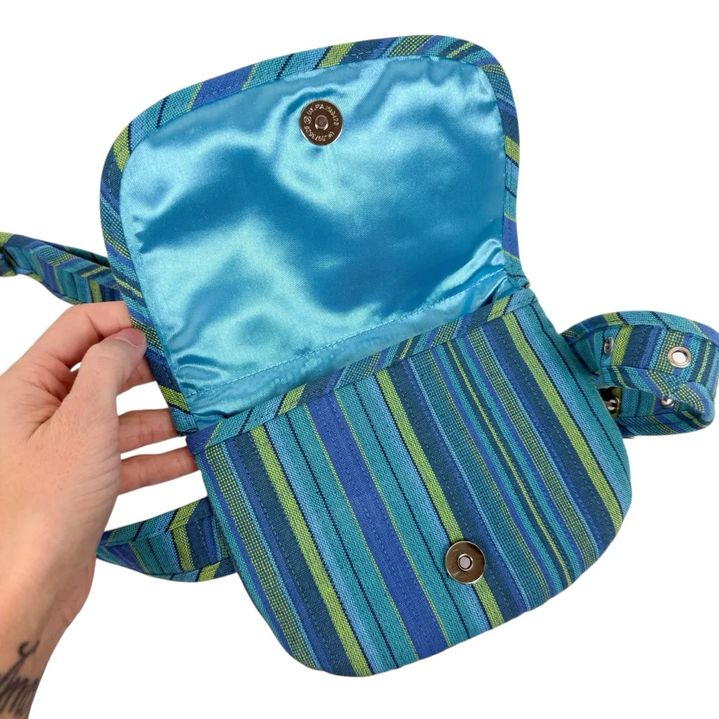 Quilted Koala Belt Bag Happy Blue Stripes - Image 4