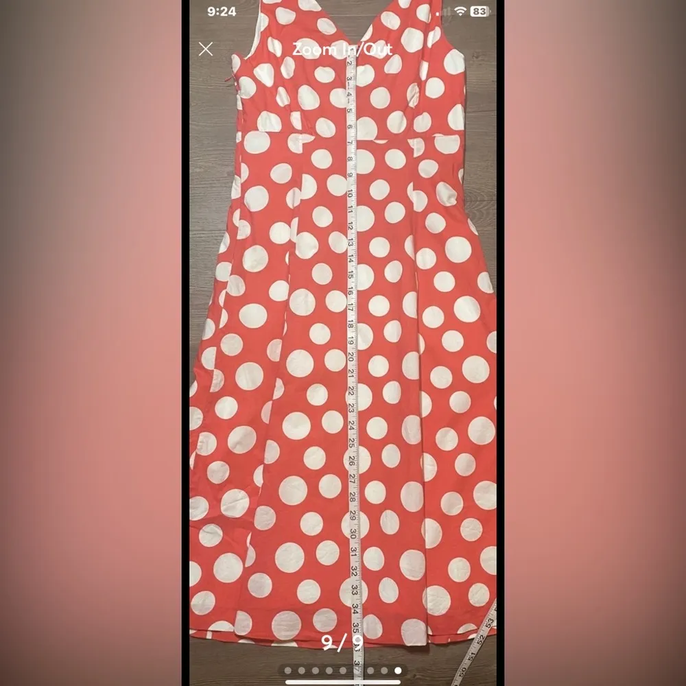 Boden red polka dot dress in a size 8r. - Image 5
