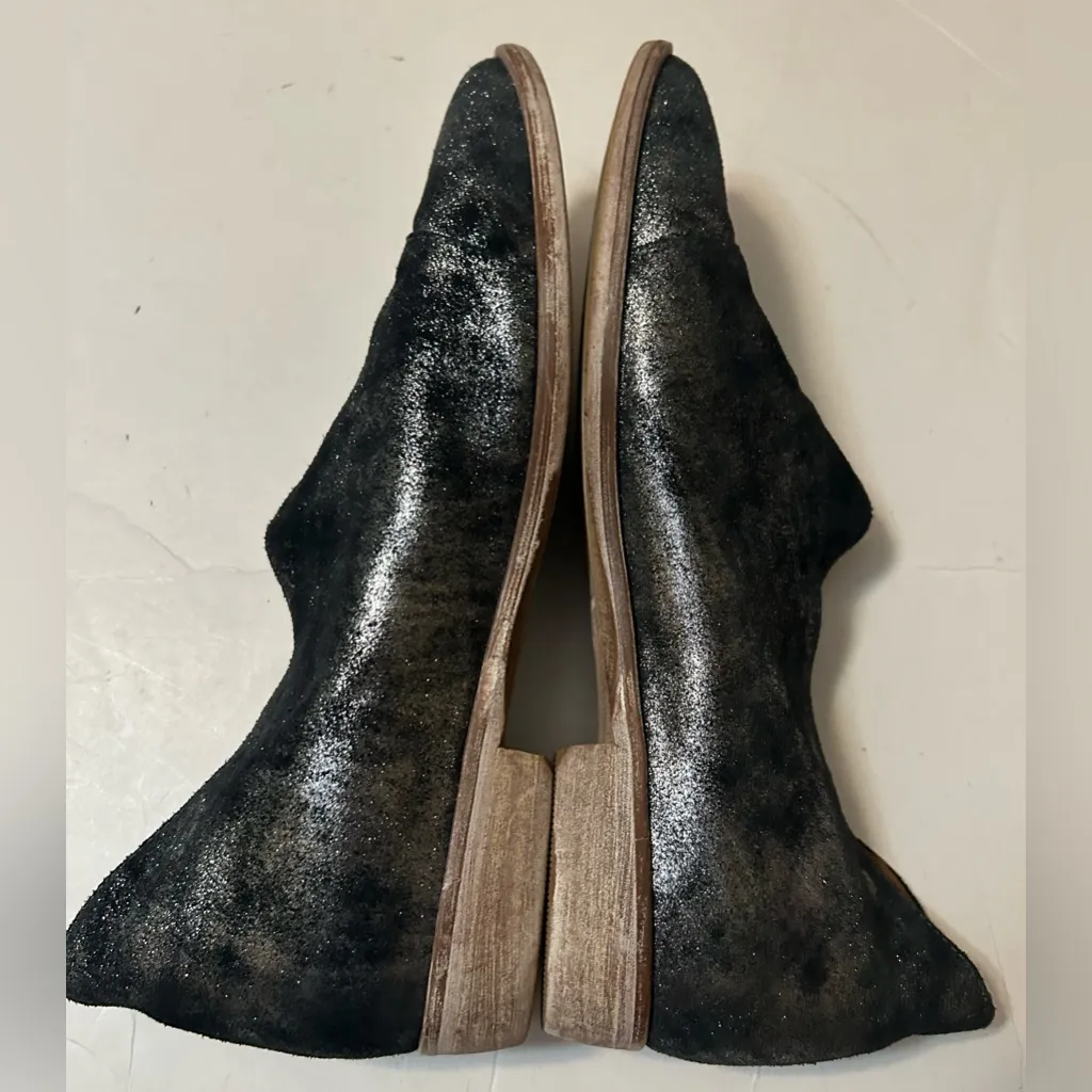 Free People Black and Silver Flats size 8.5 EU 39 - Image 4