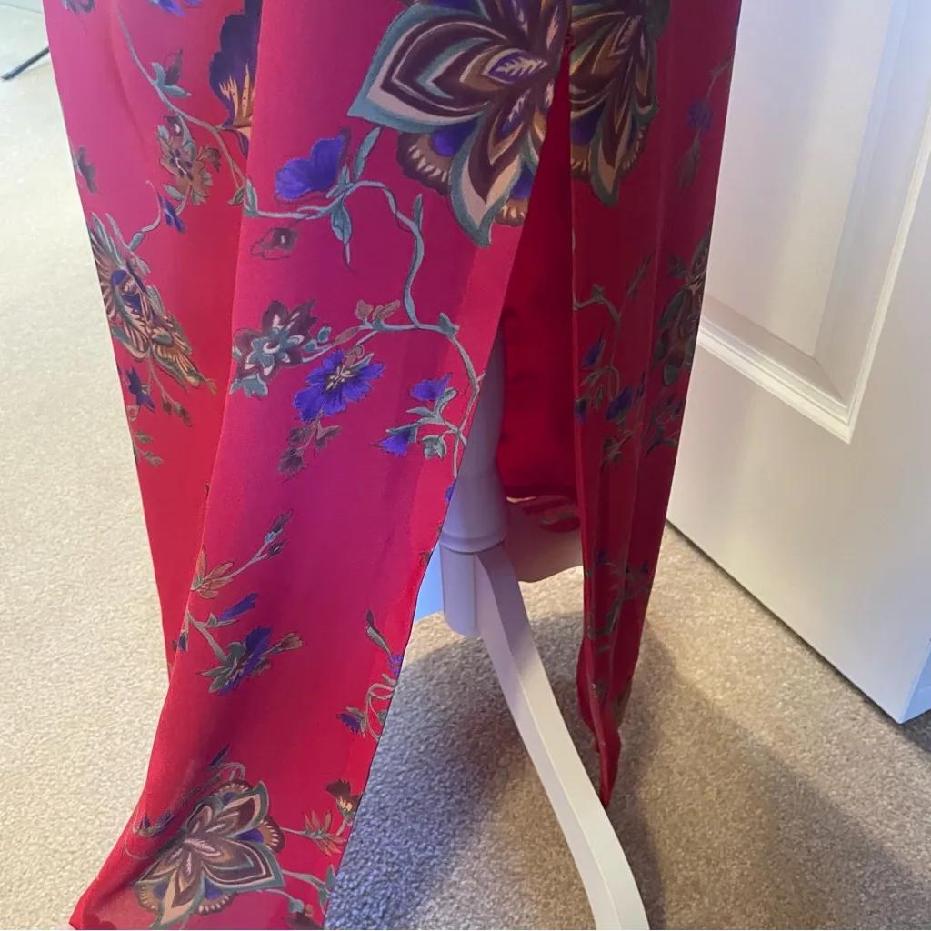 David Warren Vintage 80’s Asian Inspired Red Dress Women’s Size 12 - Image 15