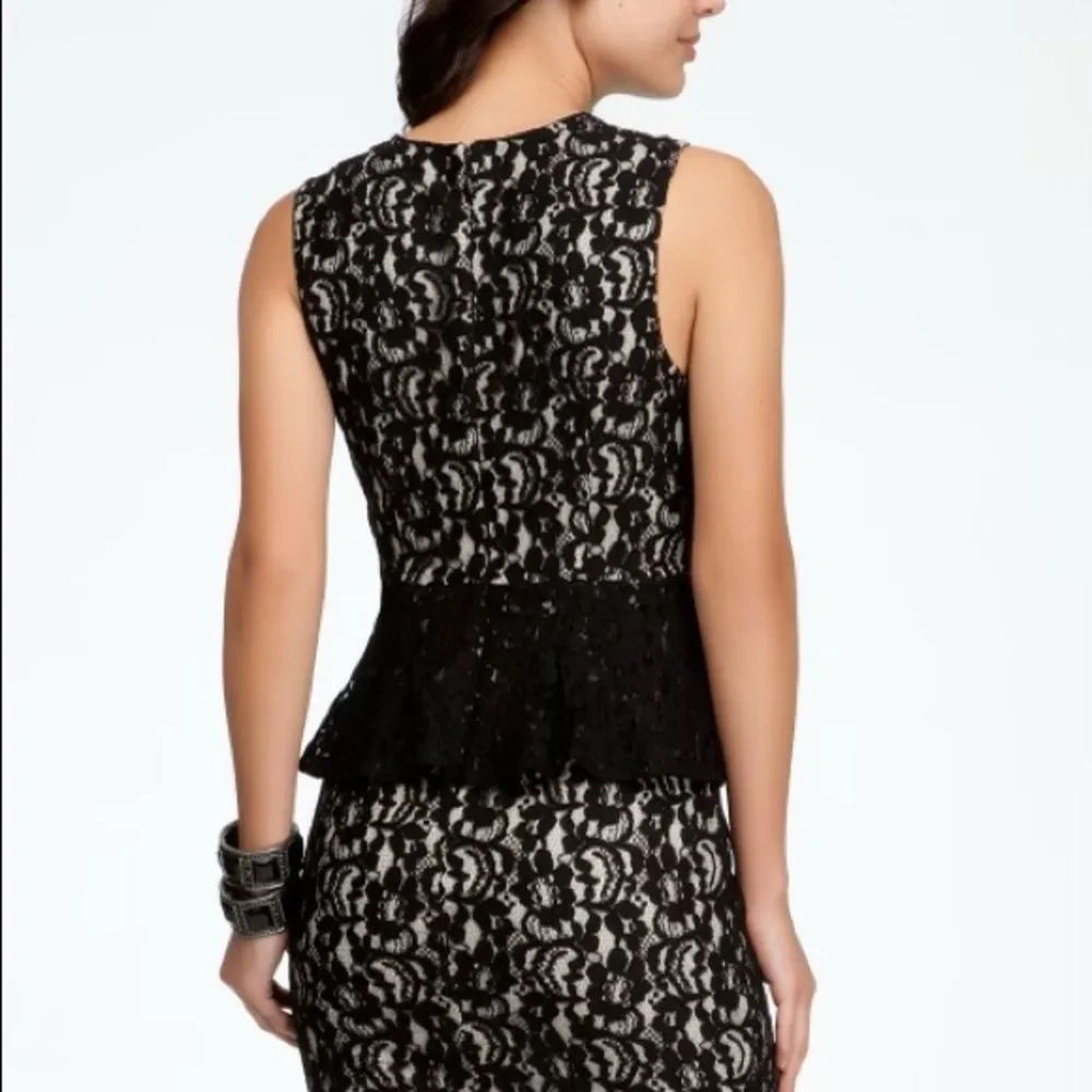 bebe Lace Overlay Sheath Dress - Image 13