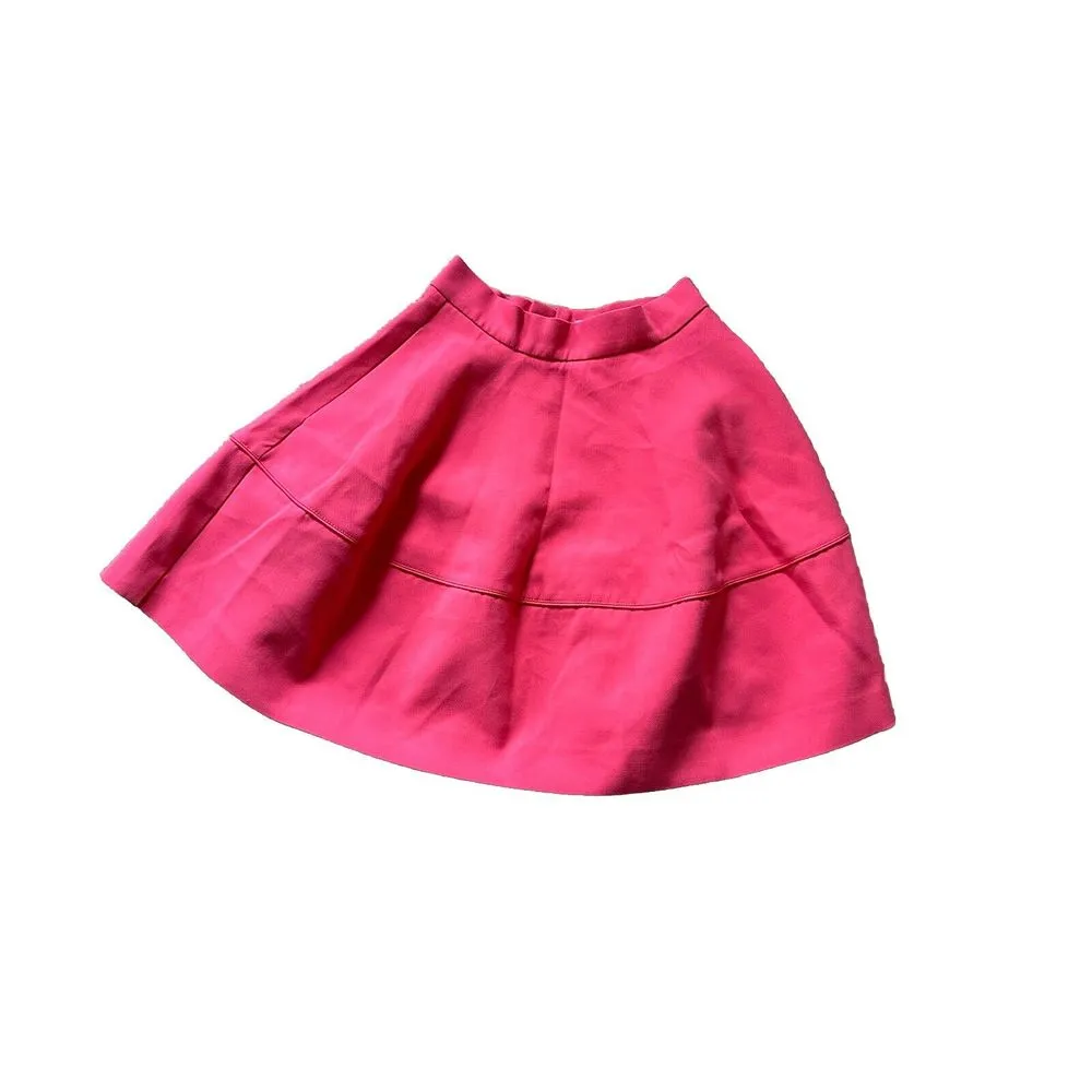 H&M‎ Pink Satin Style Skirt Size US 4Party Christmas Occasion - Image 2