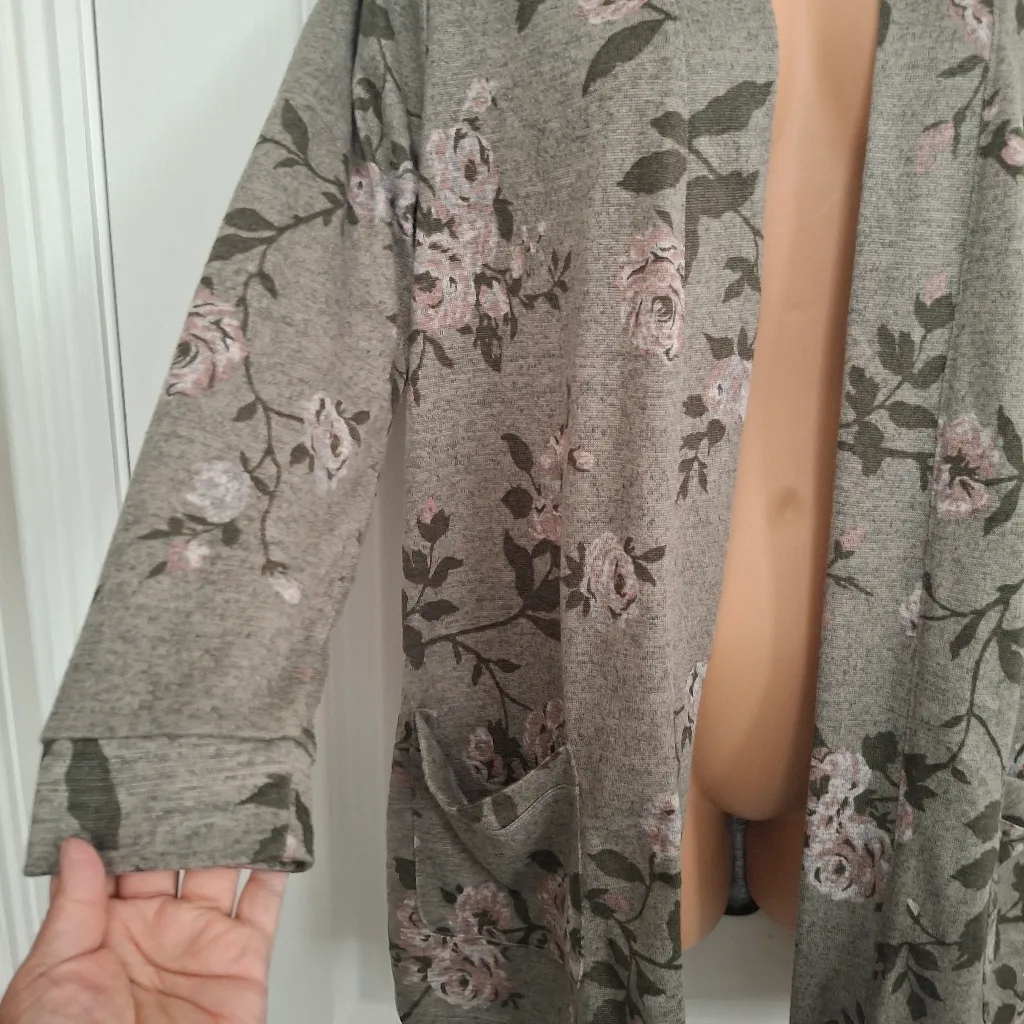 Lane Bryant 18 20 Floral Open-Front Cardigan NWOT - Image 5