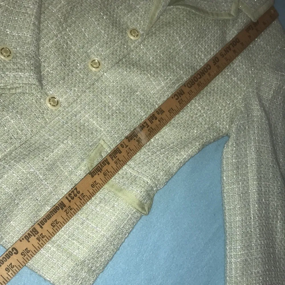 JACLYN SMITH blazer jacket tweed fully lined pearl buttons 2 pockets NEW size 8 - Image 12