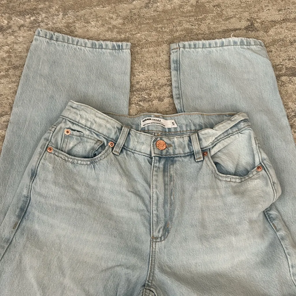 garage vintage straight denim jeans - Image 2