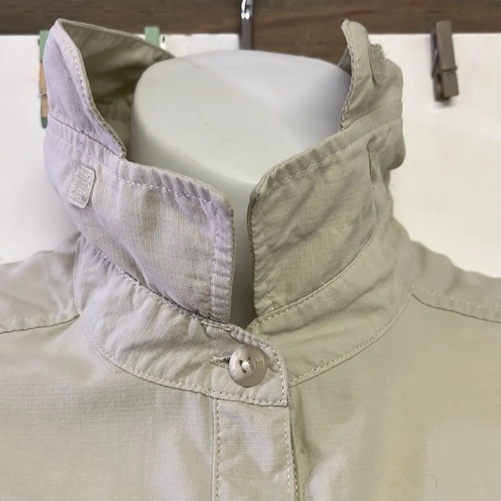 REI Women’s Beige Outdoor Hiking Button Up Collar Shirt w/ Venting Panels - Image 13