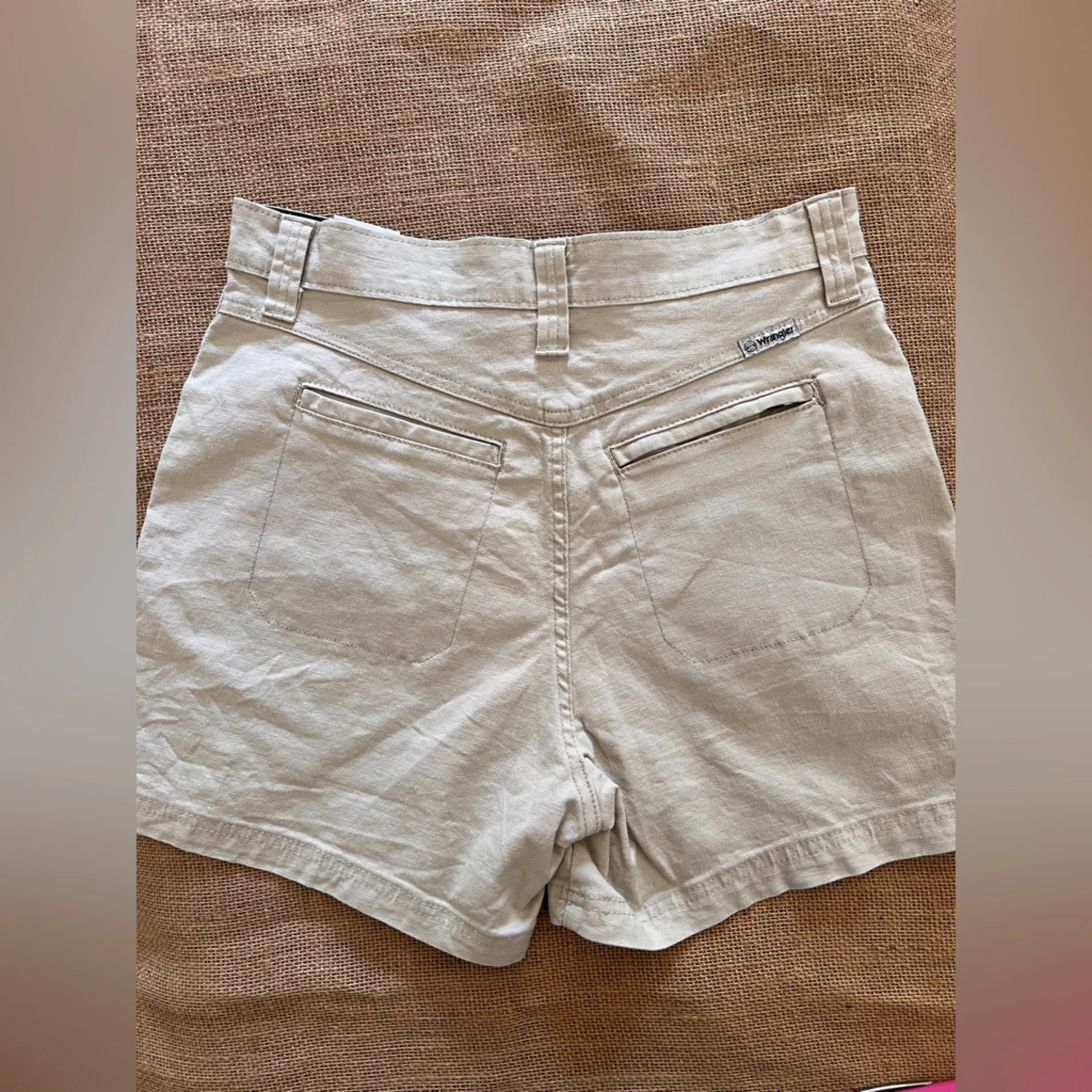 Wrangler Cream High Waist Shorts Classic Design cargo activewear rugged outdoor - Image 6