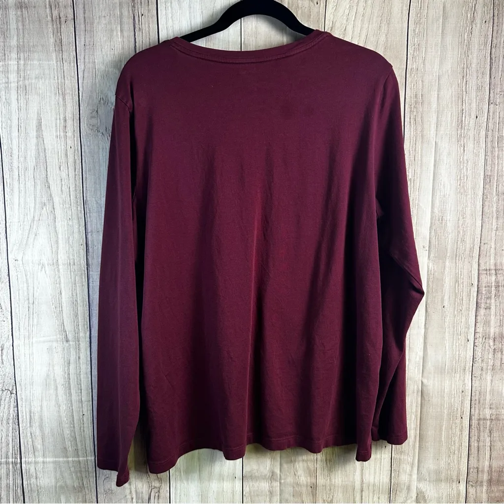 Lands' End Women's Long Sleeve V - Image 3