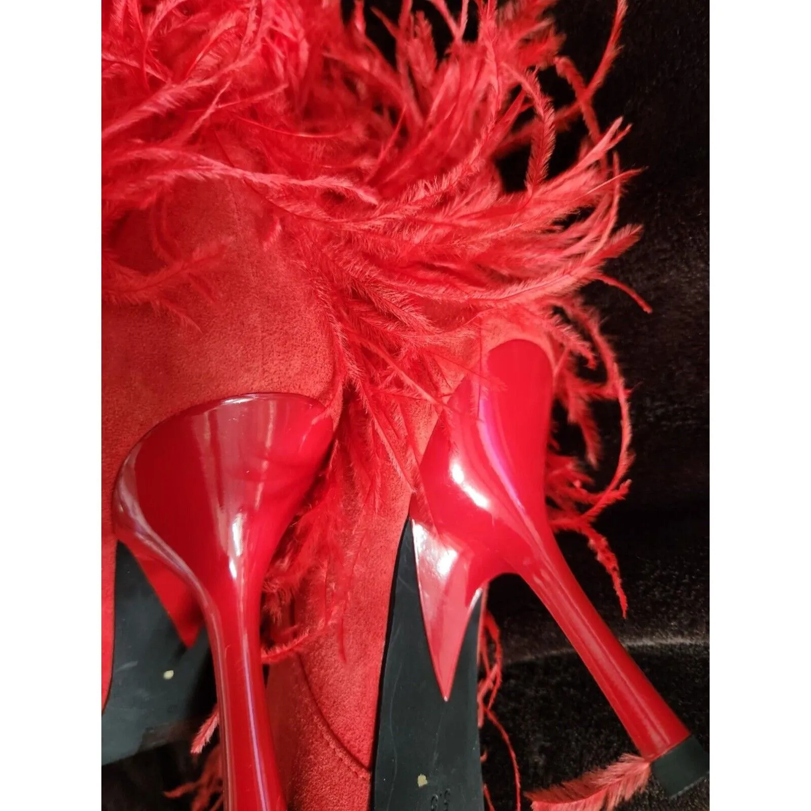 Jeffrey Campball Shake-Ya Feather Over the Knee Boot (Women) Size 5.5 - Image 6