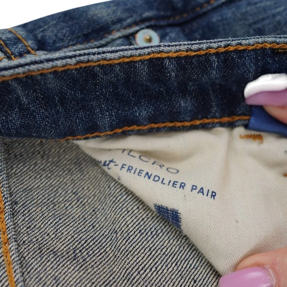 Anthropologie Pilcro The Heritage Boyfriend Distressed Patchwork Quilted Hem Siz - Image 12