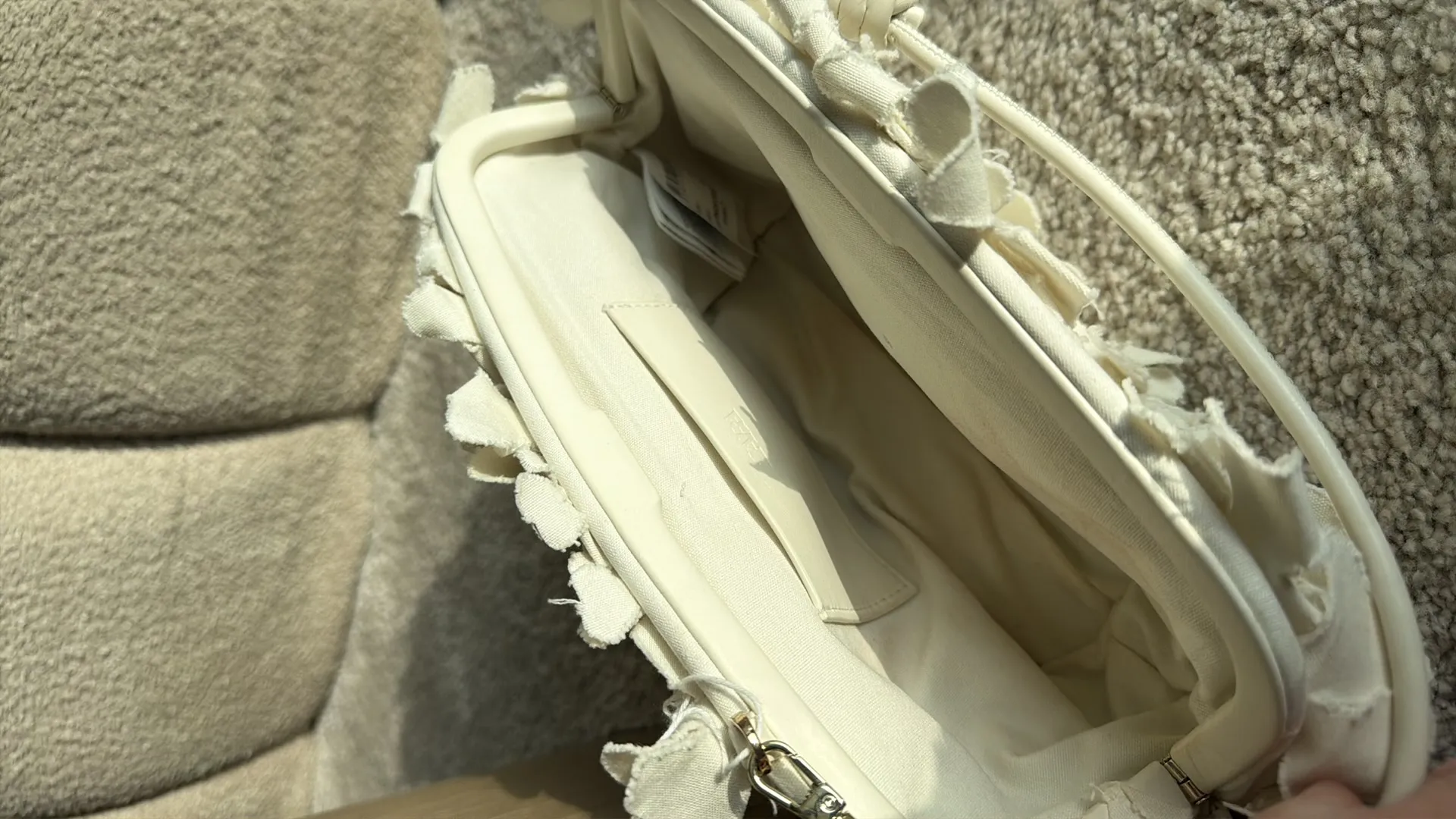 Creme flower purse Zara - Image 3