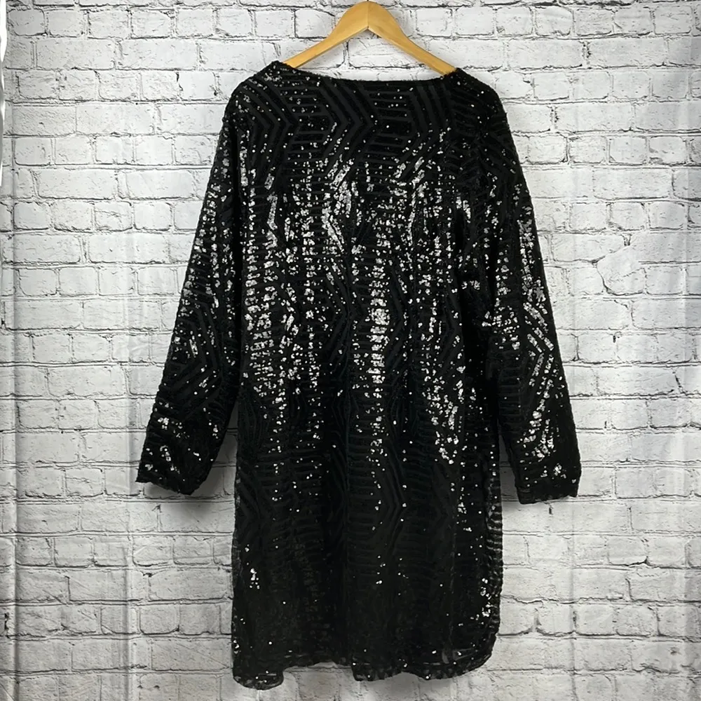 NWT City Chic Bright Lights Sequin Cocktail Dress Size 22 - Image 3