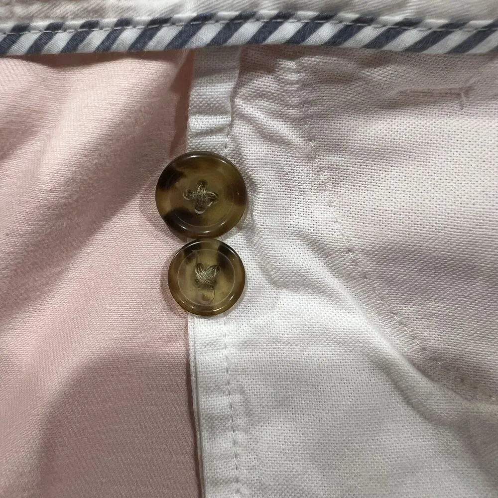 Lands' End Plus 22W Pants Mid Rise Straight Leg Cropped Light Baby Pink Stretch - Image 8