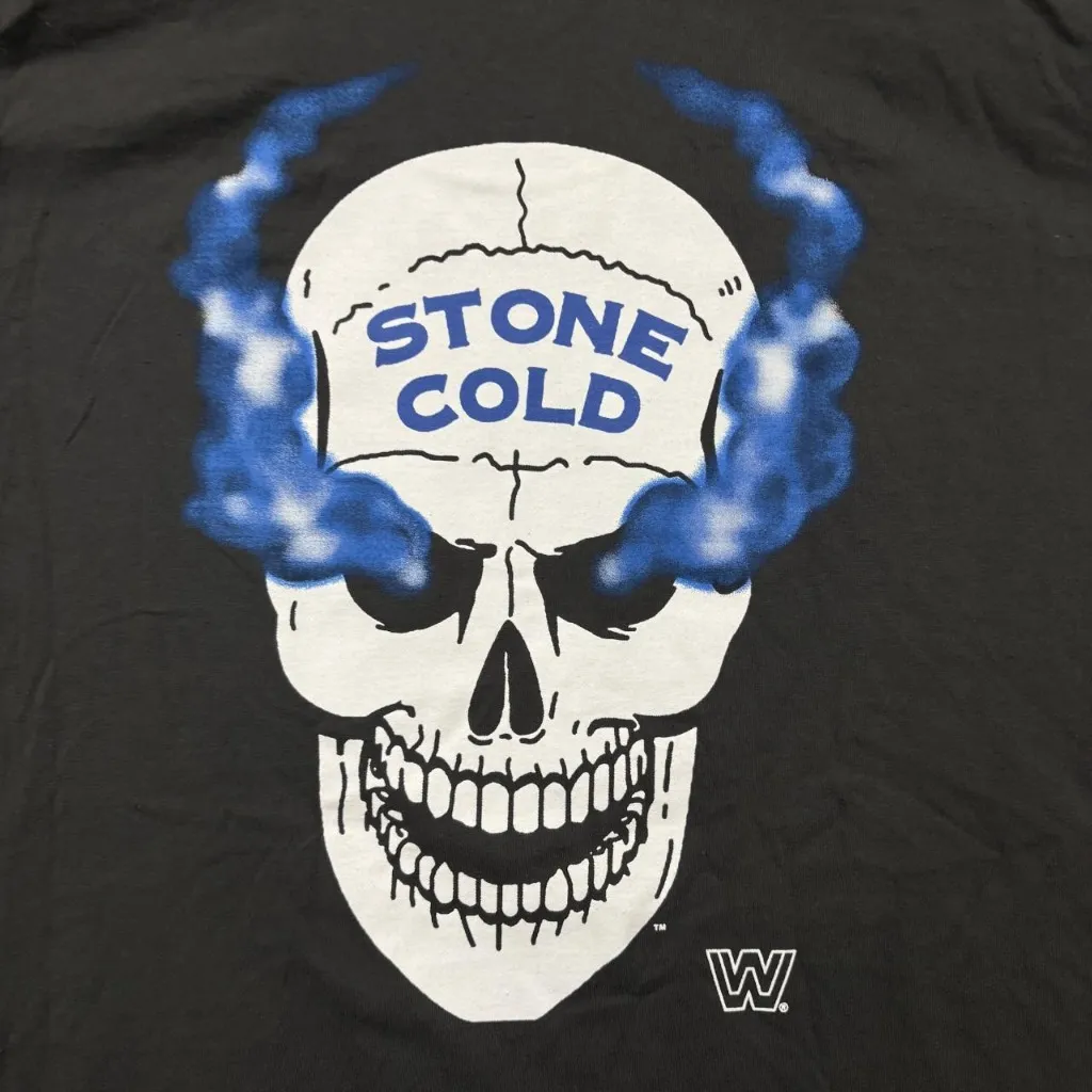 Stone Cold Austin 3:16 Flaming Skull Promo WWE T-Shirt L - Image 2