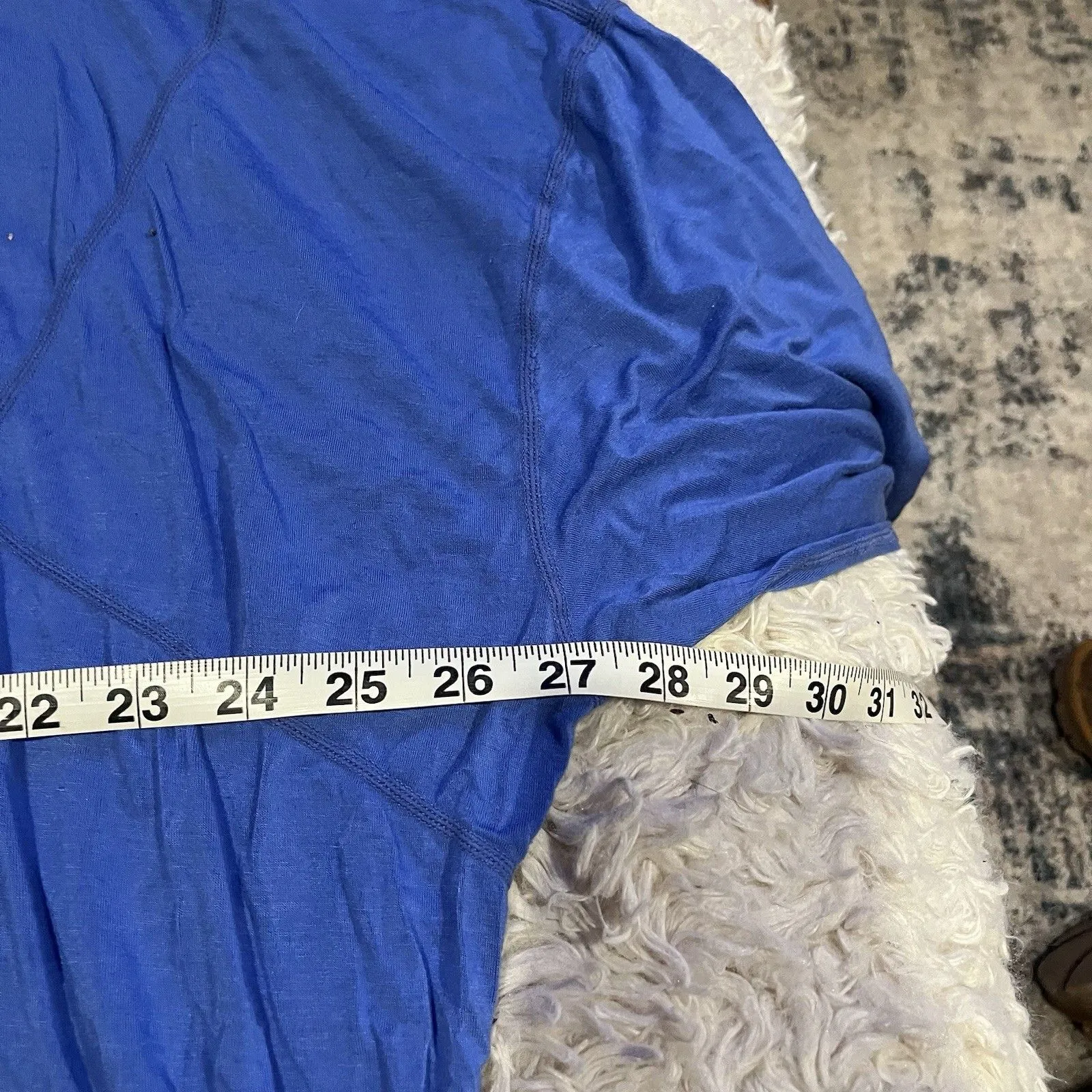 Free People Movement T-Shirt Womens Blue S Oversized Dolman Sleeve Relaxed Fit - Image 2