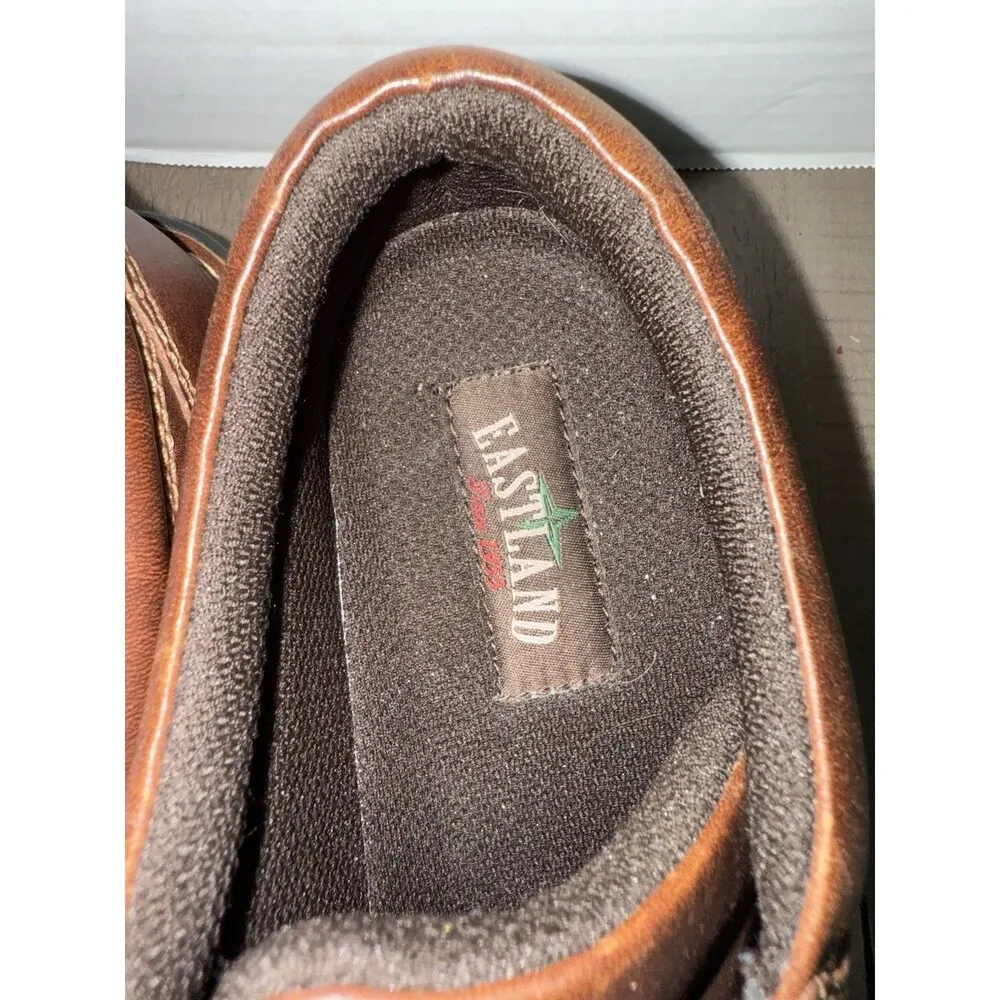 Eastland Shoes Womens 10 Plainview Plain Toe Oxford 3150 Brown Leather Lace Up - Image 3