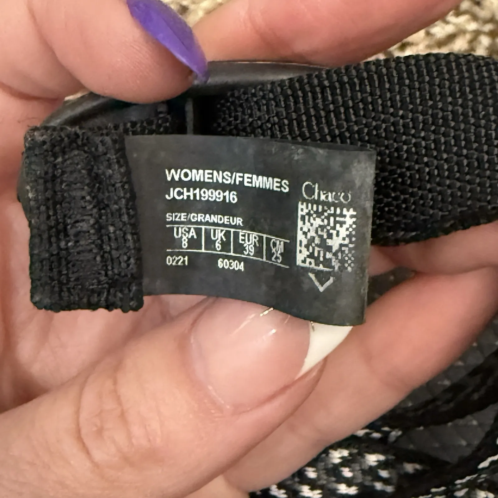 Chaco Waterproof‎ Sports ZX2 Classic Sandals Women's Sz 8 Black Gray Straps - Image 3