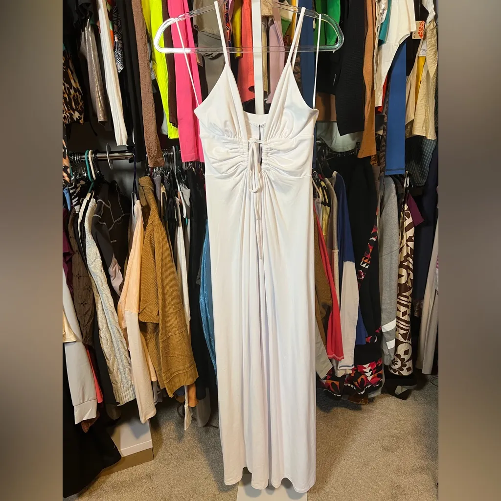 NWT XS Susana Monaco “sugar” Circle Cut Out Maxi Dress $218 retail - Image 4