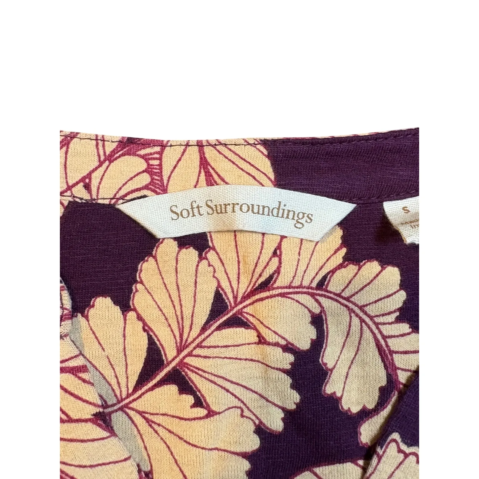 Soft Surroundings Boho Embroidered Sequin V-Neck Tunic Peasant Dress Size Small - Image 10