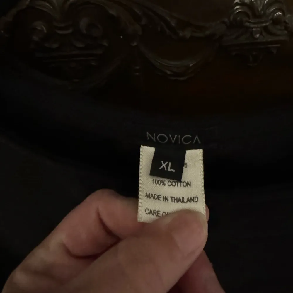 Asymmetrical Black and Brown Sleeveless Tank Top Size XL - Image 3