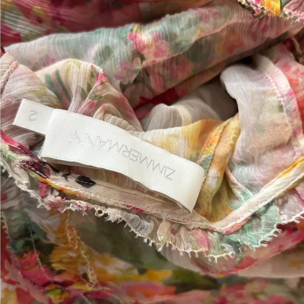 NWOT zimmermann Mae billow frill dress size 2 - Image 10