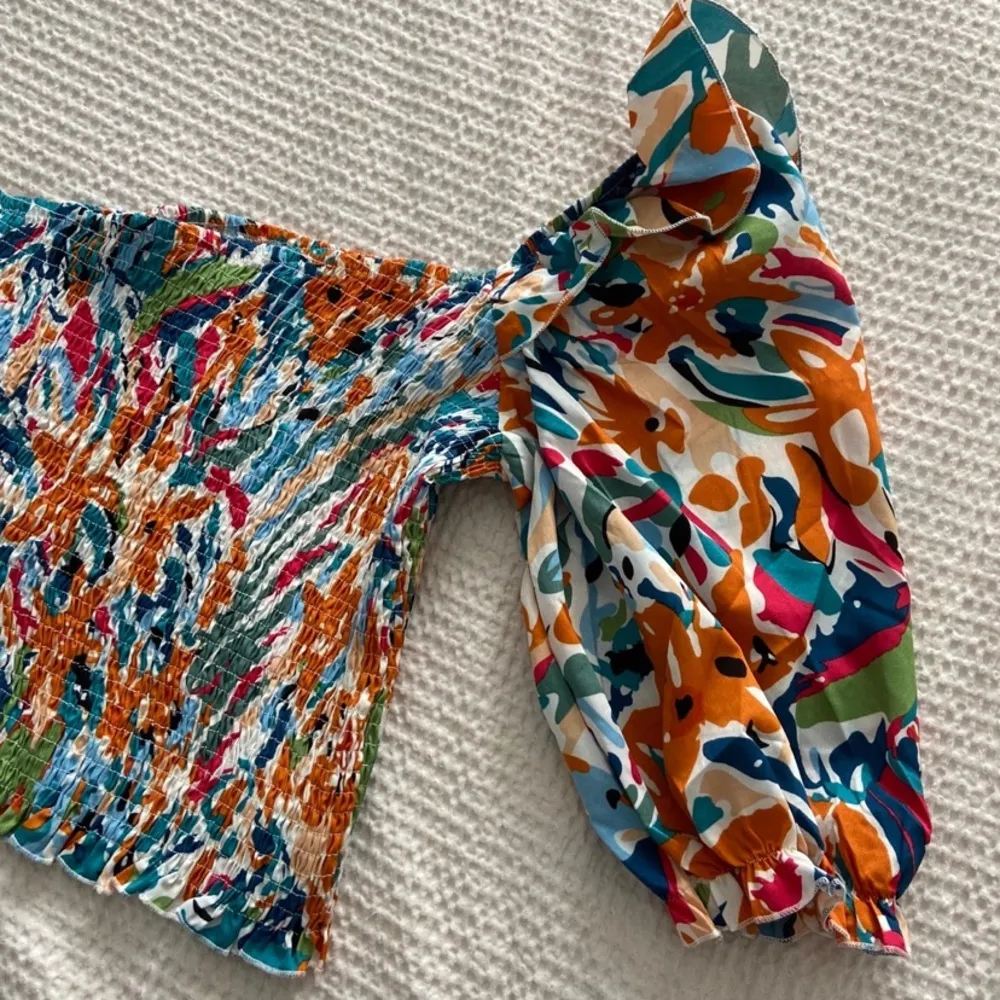 Shein Multicolor One Shoulder Top - Image 2