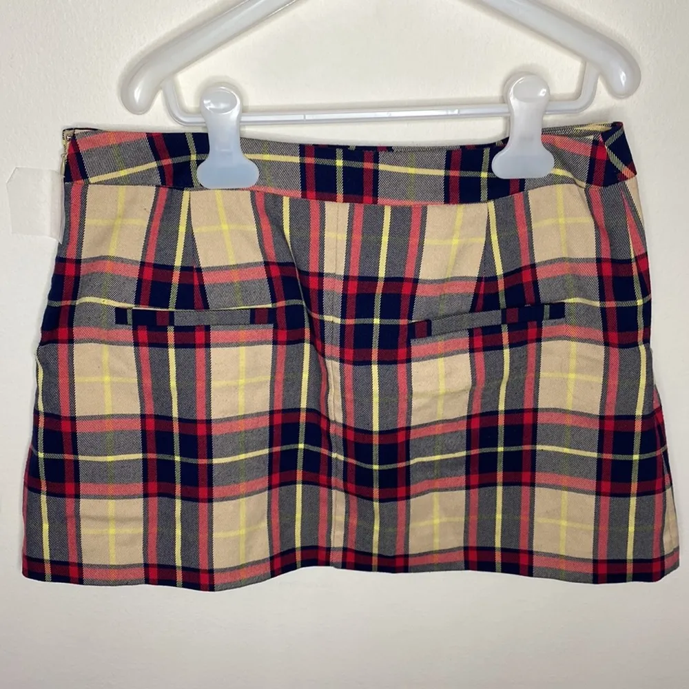 Princess Vera Wang Y2K plaid pleated mini skirt junior size 5 Red - Image 2