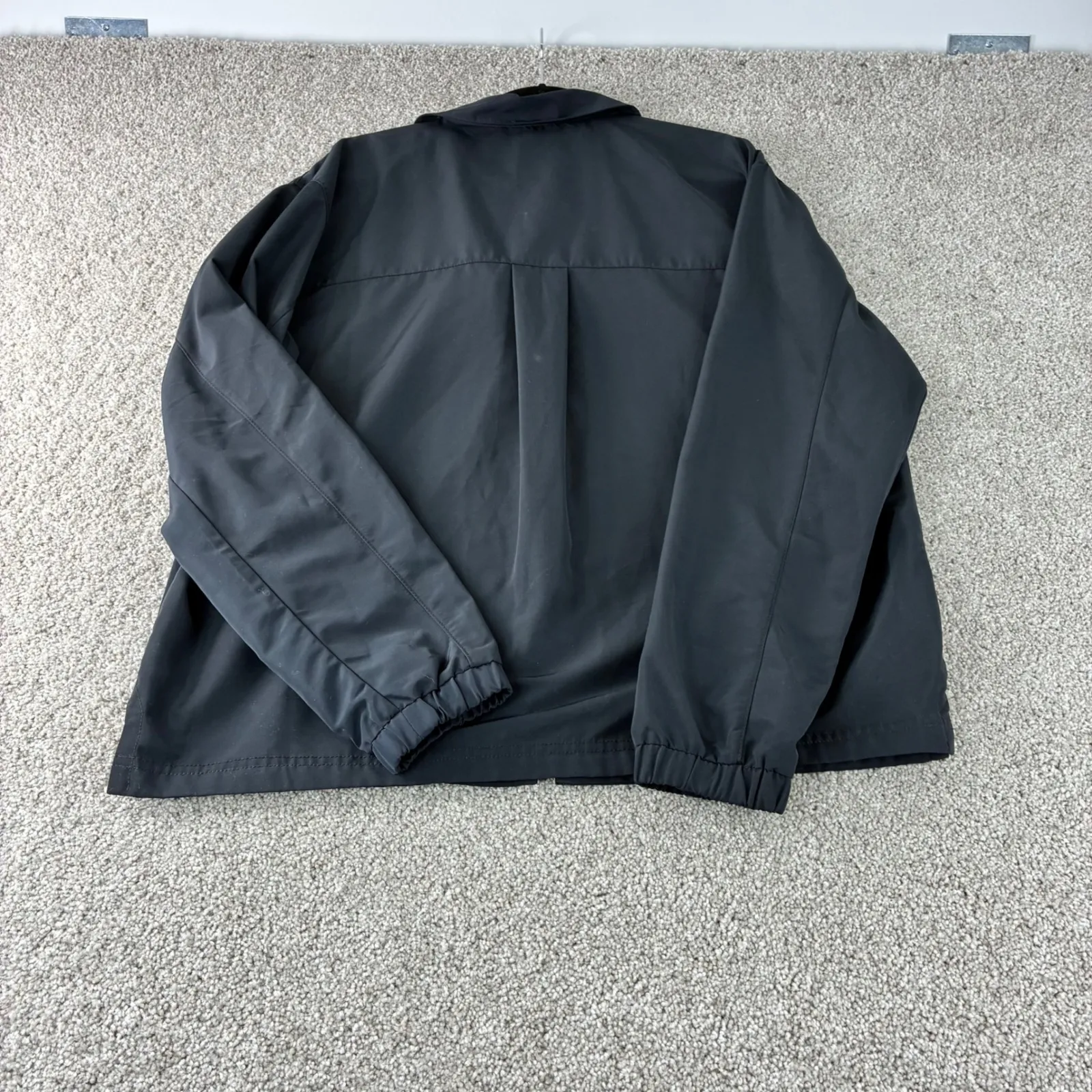 Fabletics Boucle Shirt Jacket Womens L Black Long Sleeve Snap Lightweight Casual - Image 9