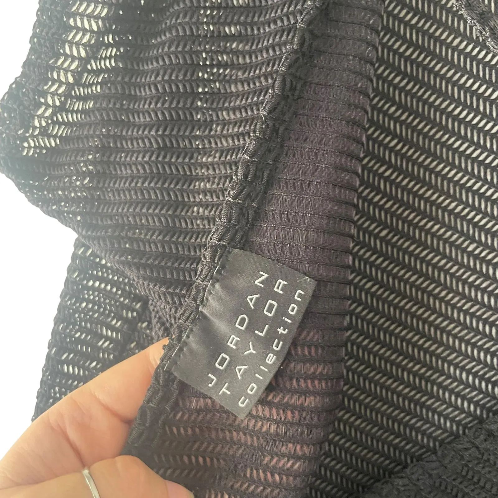 Jordan Taylor Women's Size Large Black Mesh Swimming Suit Cover Up - Image 7