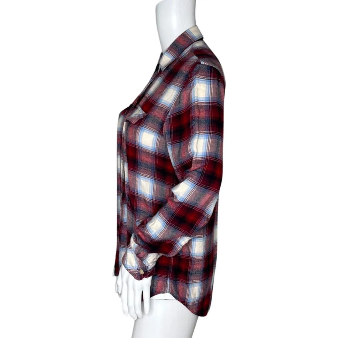 Gap x Pendleton‎ Shirt Womens XS Red White Plaid Campcore Cabincore Heritage - Image 3