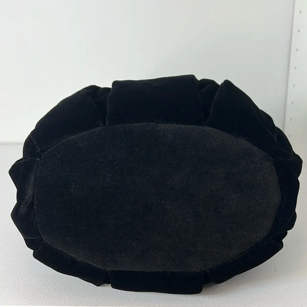 See by Chloe Black Velvet Handbag‎ with Butterfly Bag Charm / Coin Purse EUC - Image 7