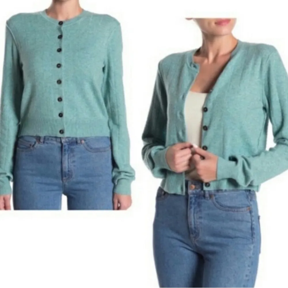 Free People Always With Me Cardigan in Teal - Image 2