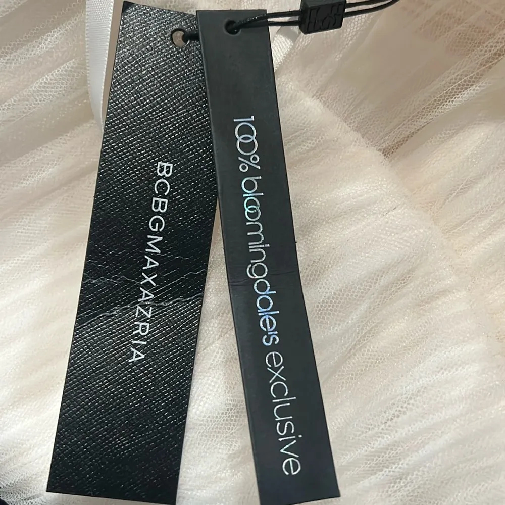 BCBGMaxazria Strapless Tiered Tulle Mini Dress Size 12 New w/Tag ONLINE for $398 - Image 13