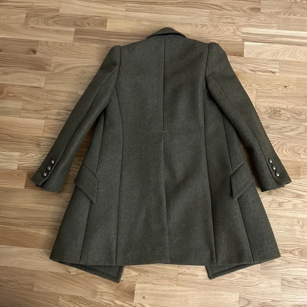 Like new authentic Chloe army green wool pea coat - Image 15