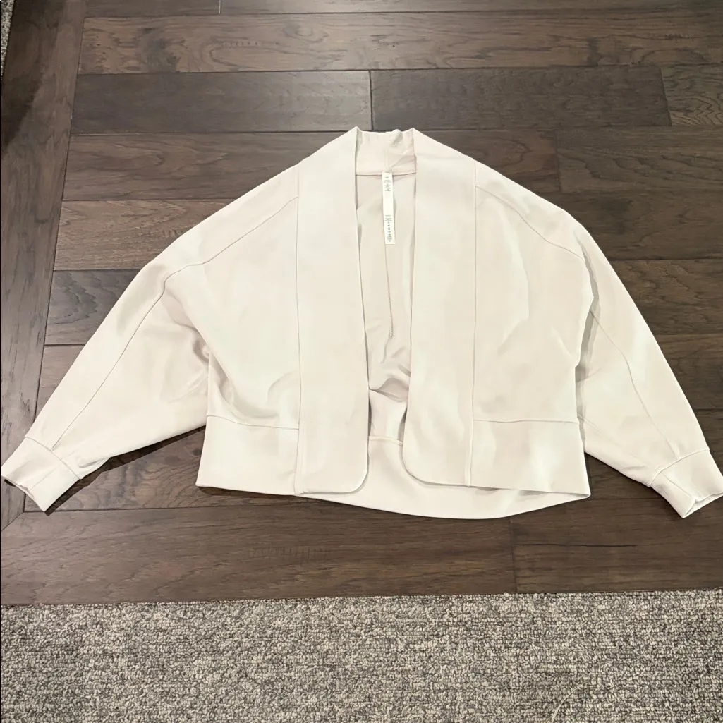 Lululemon  Softstreme Dropped Sleeve Wrap - White Opal - Image 8