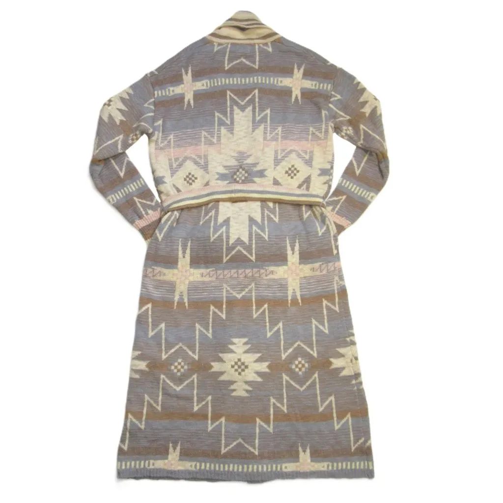 NWT Faherty Paloma Duster Cardigan in Beach Morning Star Belted Long Sweater S - Image 6