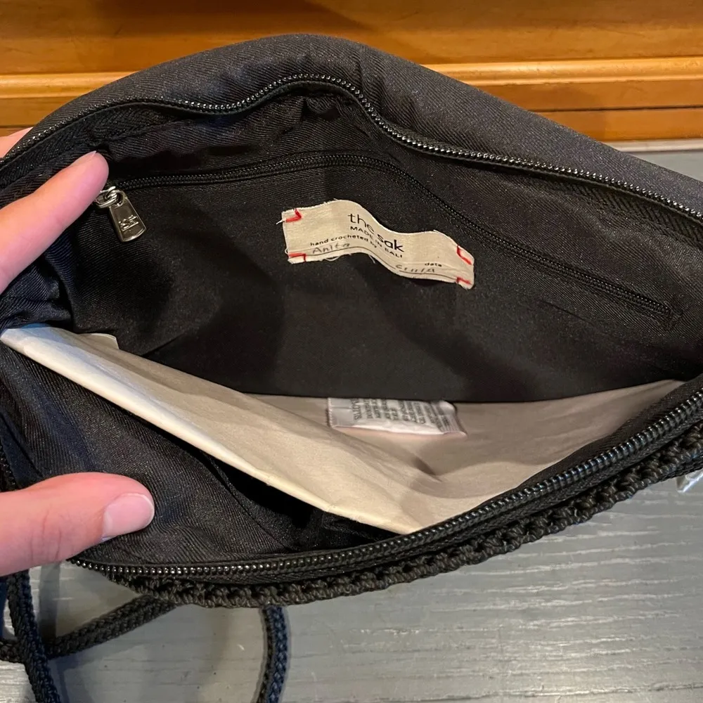 NWT  Back to Bali Black Ruffle Flap Convertible Crossbody Shoulder Bag - Image 12