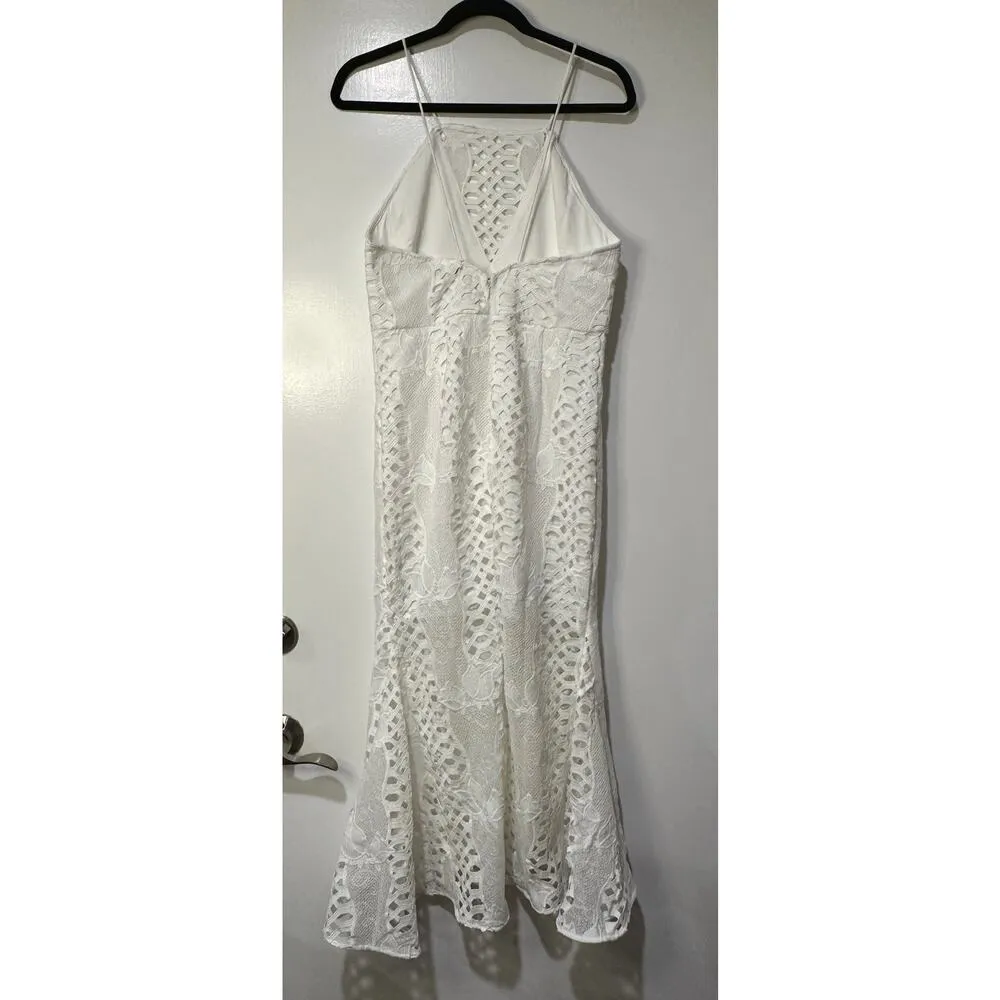 Endless Rose White Lace Midi Dress Size Large NWT Revolve Mermaid Fit - Image 6