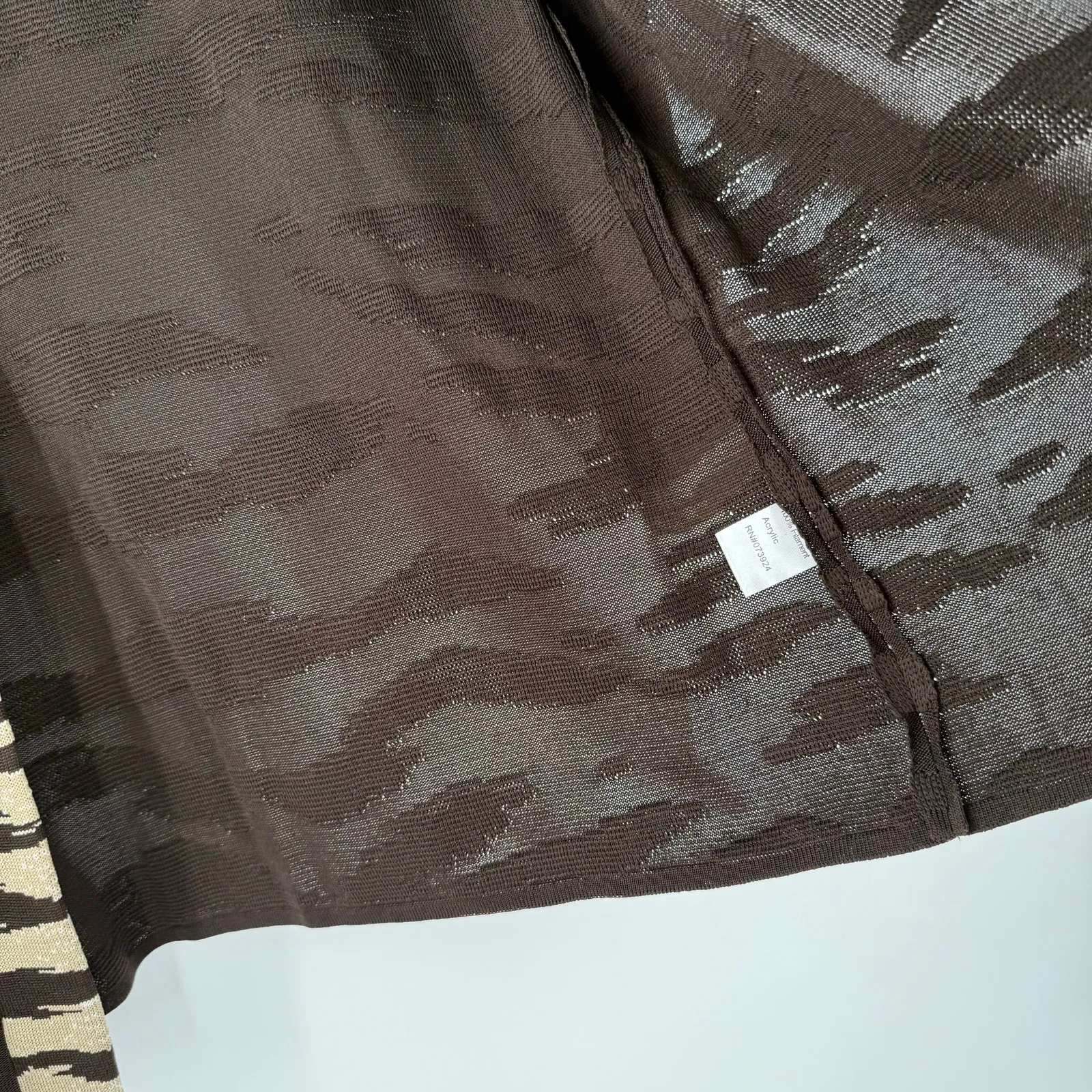 Ming Wang Cardigan Blazer Jacket Size Extra Small Brown Zebra Knit Career Office - Image 11