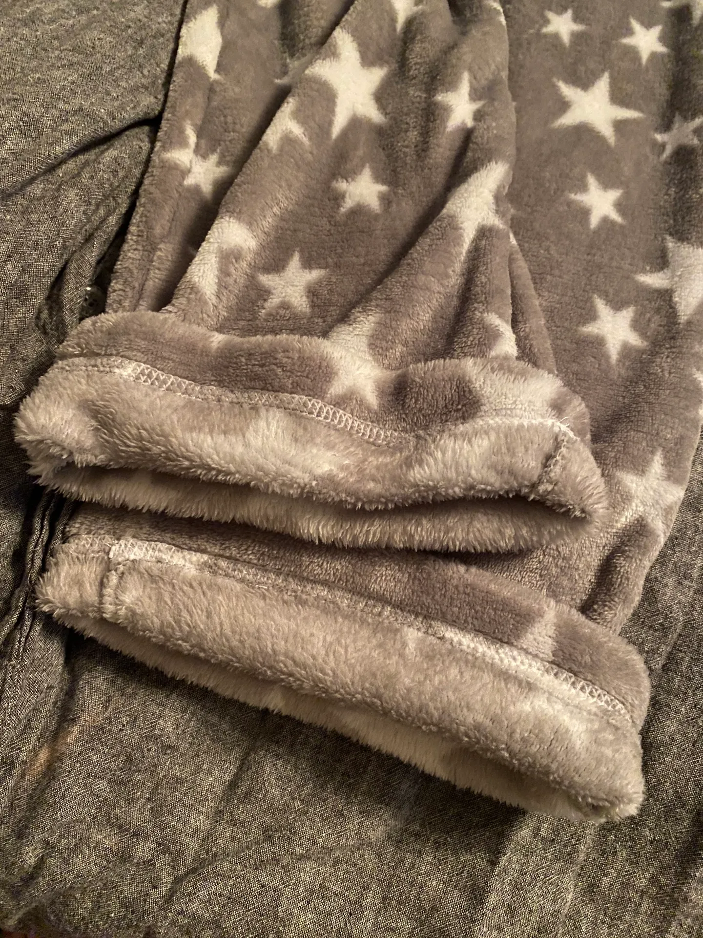 Secret Treasures Grey Star Fleece Pants - Image 4