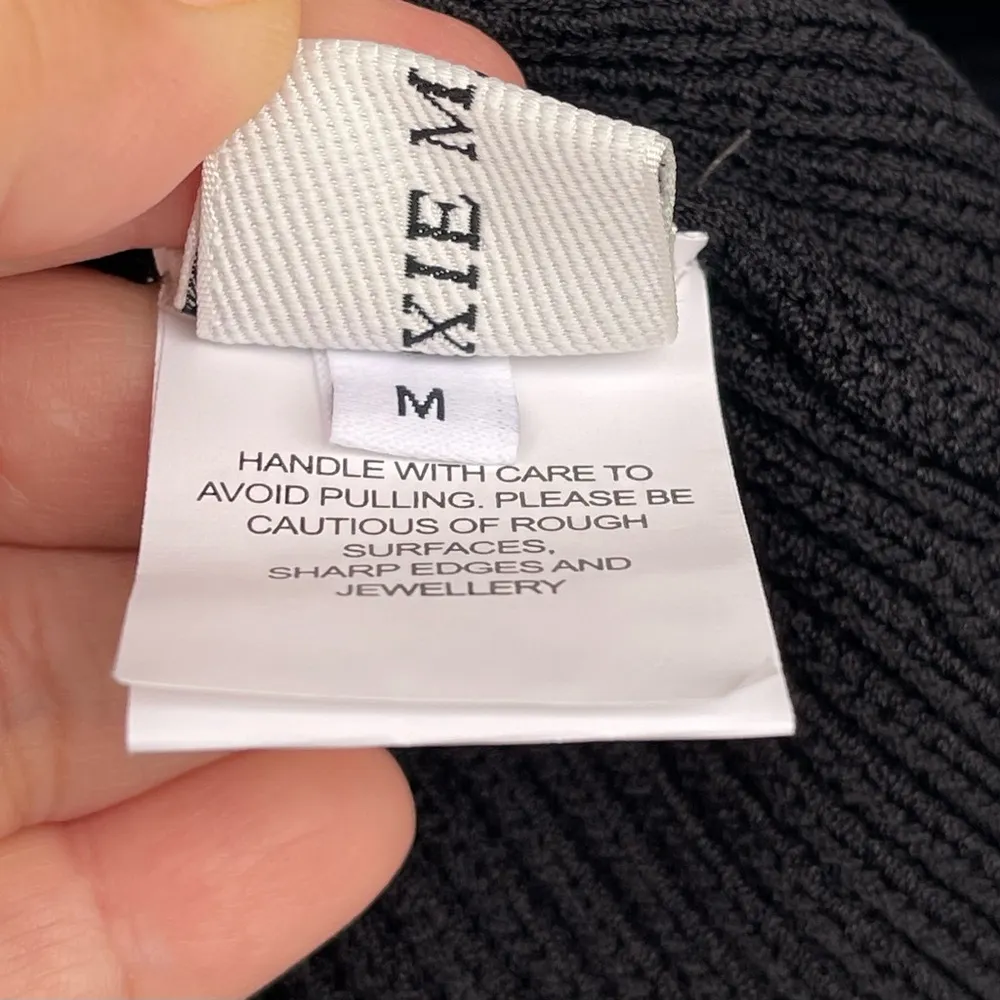 PIXIE MARKET CHIARA KNIT BUSTIER TOP IN BLACK SIZE MEDIUM - Image 6