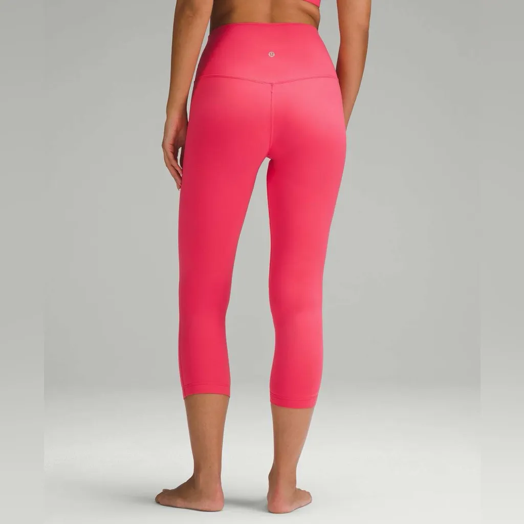 Lululemon Align High Rise Crop 23" Glaze Pink Leggings Size 14 W6BWSS Cropped - Image 2
