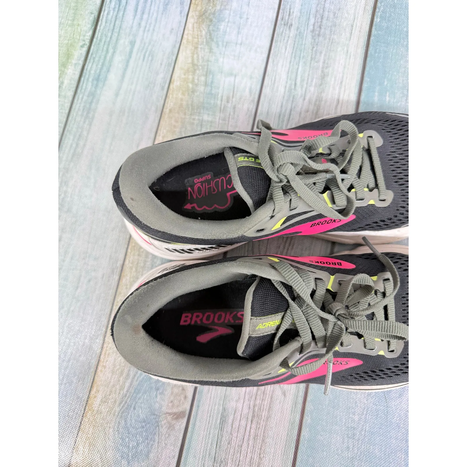 Brooks Running Shoes Adrenaline CTS Women's Size 9 Black Pink Trainers Sneakers - Image 6