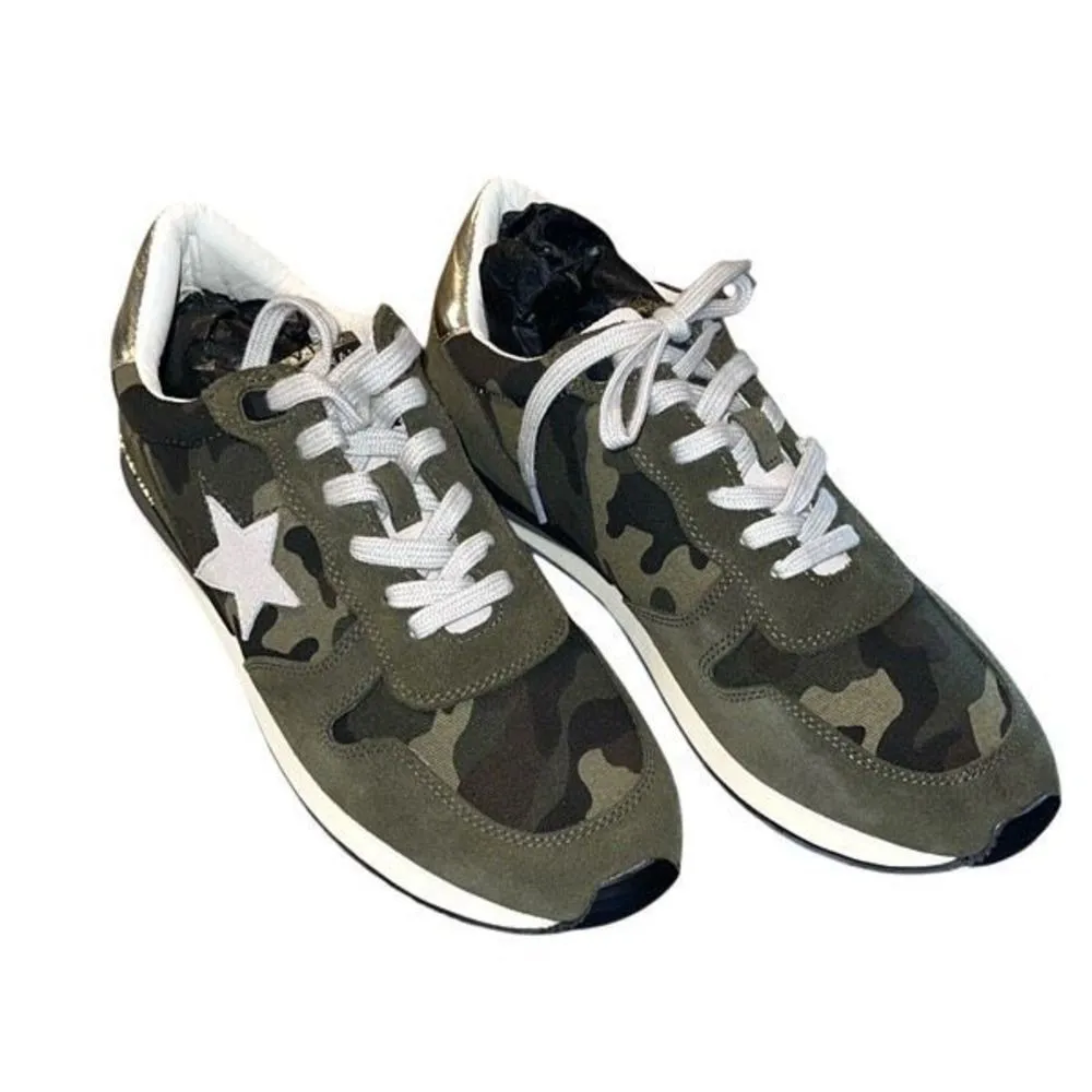 VINTAGE HAVANA Womens Rock‎ Camo Slip On Sneakers Shoes Casual Green Size 11 - Image 8
