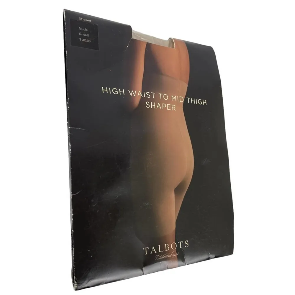 NWT Talbots Body Shaper High Waisted Mid Thigh Stretch Shorts in Nude Size Small - Image 4