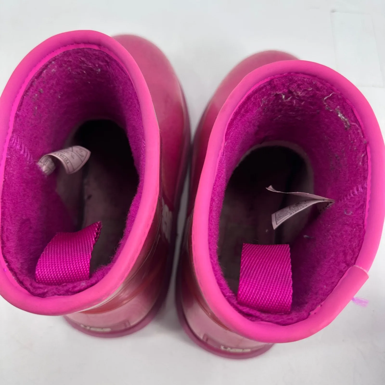 UGG Australia Women's Pink Jelly Rain‎ Boots Size 7 - Image 13