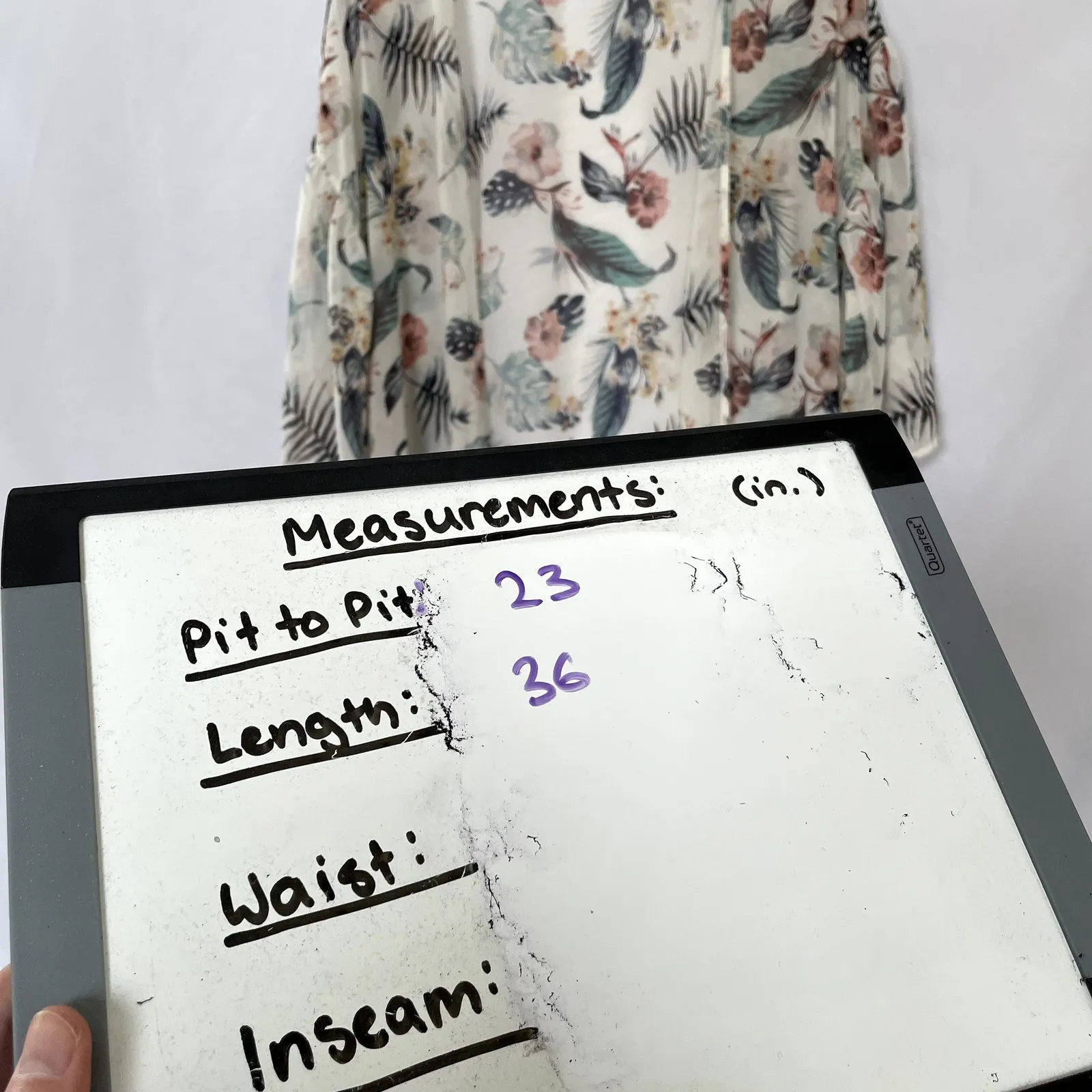 Emerald floral leaf kimono coverup robe women's size M sheer flowy sleeve style Green - Image 7