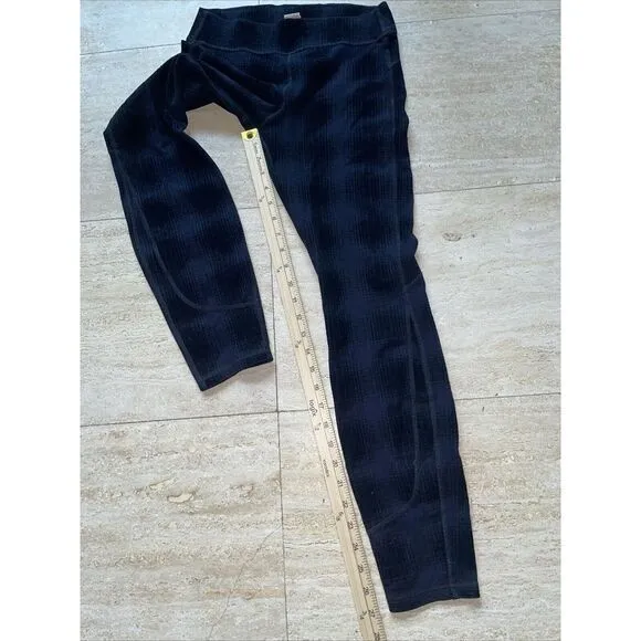 Joe's‎ Jeans Plaid Velvet Leggings Size S Black - Image 3