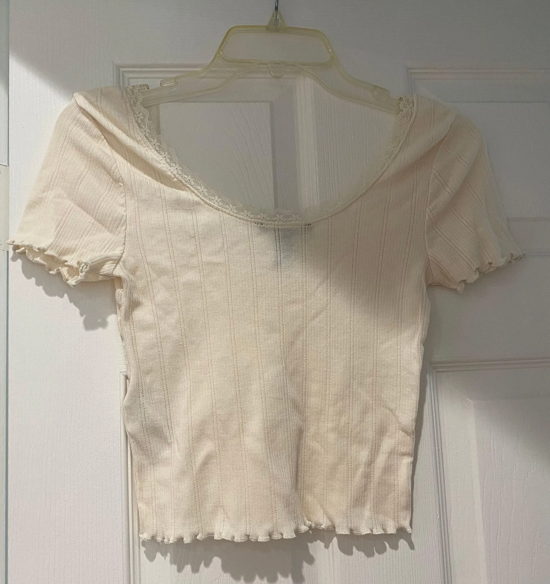 Forever 21 Cream Crop Top - Image 2