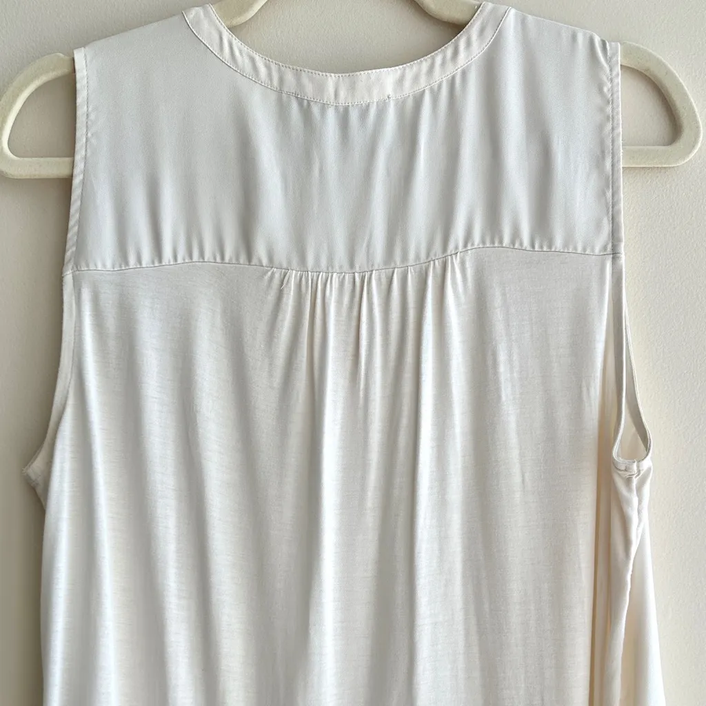 LOFT Creamy White Tank Top, Layering Tank, Business Casual, Size Medium - Image 15